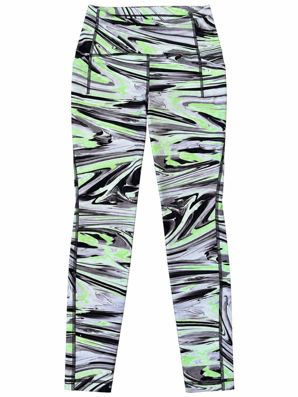 Lululemon Swift speed HR high rise tight leggings 4 Like new 27” swirl green